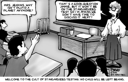 standardized testing cartoon. and standardized testing.